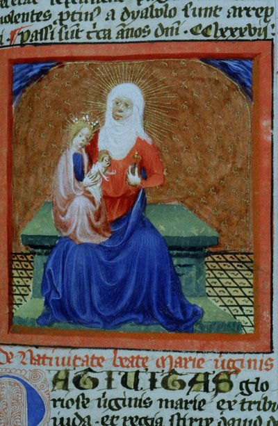 Sra. Gen 1111 Página da Legenda Aurea, Bruges, c.1400-10 de Flemish School