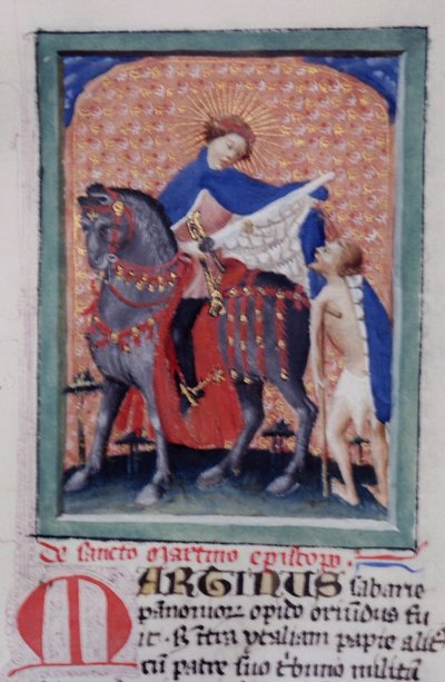 Sra. Gen 1111 Página da Legenda Aurea, Bruges, c.1400-10 de Flemish School