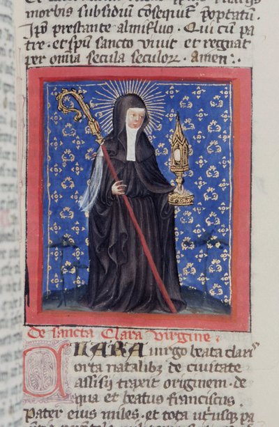 Sra. Gen 1111 Página da Legenda Aurea, Bruges, c.1400-10 de Flemish School