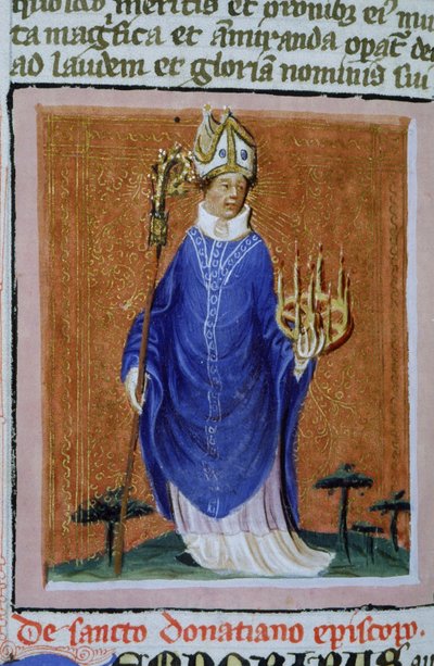 Sra. Gen 1111 Página da Legenda Aurea, Bruges, c.1400-10 de Flemish School