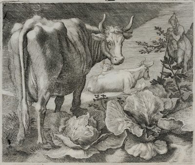 Gravura do velho mestre de Flemish School