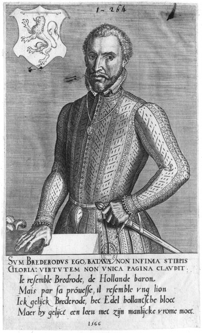 Retrato do conde Henrique de Brederode (1531-1568) 1566 de Flemish School