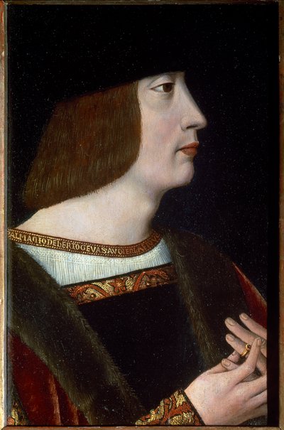 Retrato de Philibert II de Savoy chamado de Beautiful, c.1500 (pintura) de Flemish School