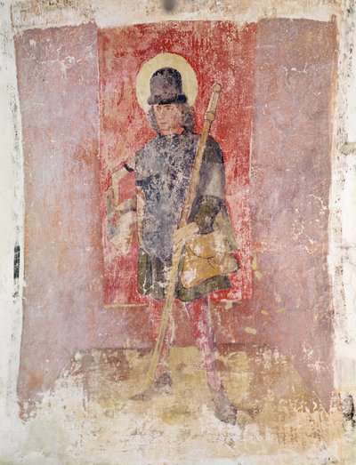 St. Brendan da Irlanda, mural da cripta, c.1480-1540 de Flemish School