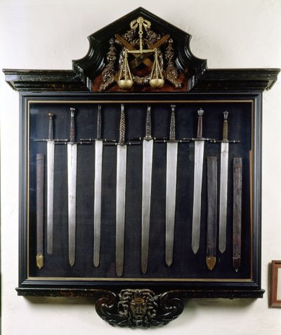 Espadas de justiça de Flemish School