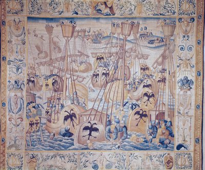 A Batalha de Tunis ou Lepanto de Flemish School