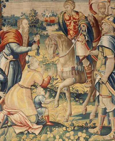 A História de Hannibal, c.1570 (tapeçaria) de Flemish School
