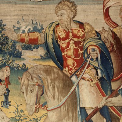 A História de Hannibal, c.1570 (tapeçaria) de Flemish School