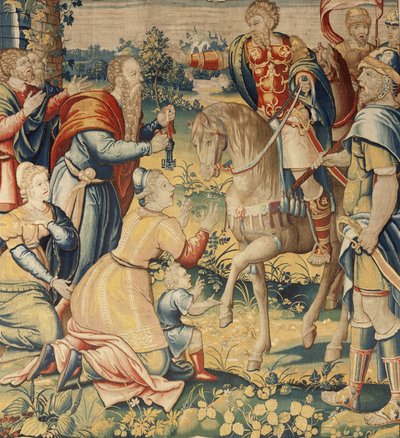 A História de Hannibal, c.1570 (tapeçaria) de Flemish School