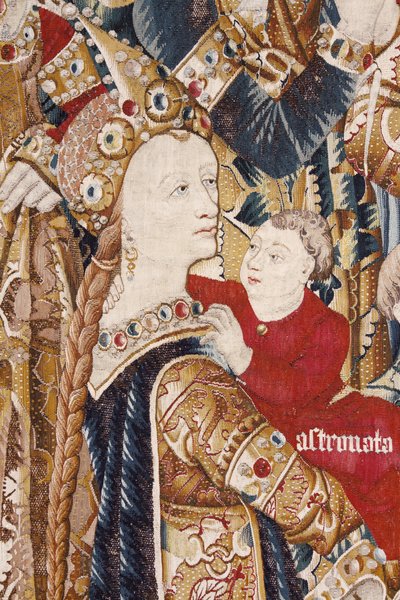 A Guerra de Tróia: Tenda de Aquiles. ca. 1470 (tapeçaria) de Flemish School