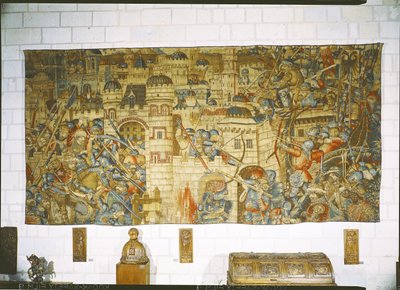 A vingança de Notre-Seigneur, o cerco de Jerusalém de Flemish School