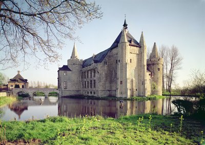 Vista do castelo de Flemish School