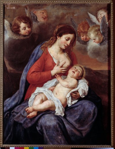 Virgem com criança (Pintura de Flemish School