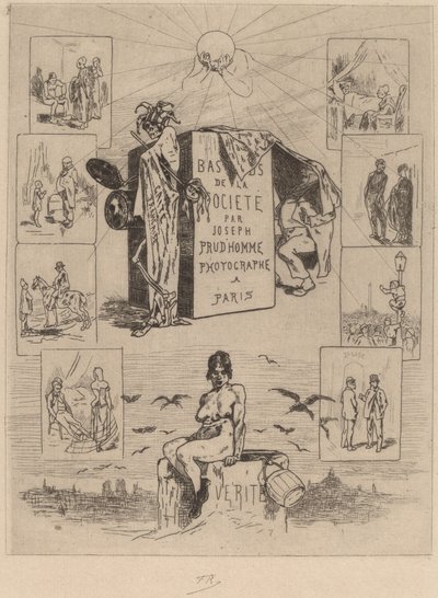 Frontispício: The Dregs of Society (Les bas-fonds de la société) de Félicien Rops