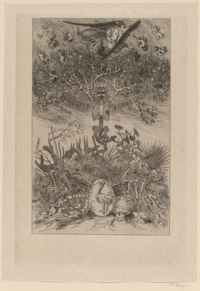 Frontispício: The Waifs (Les Epaves) de Félicien Rops