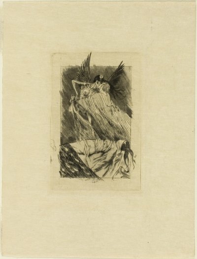 Frontispício para The Dead Kisses de Félicien Rops