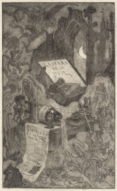 Gaspard da Noite, 1868. de Félicien Rops