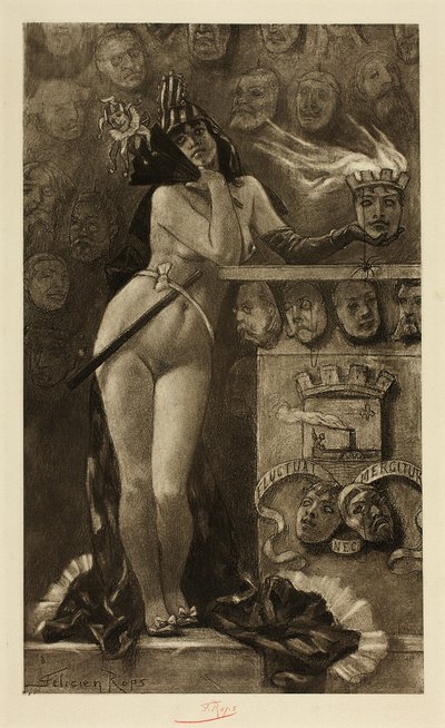 Máscaras modernas de Félicien Rops