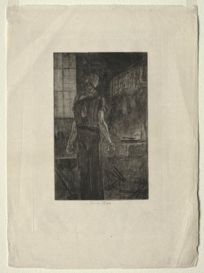 O enforcamento de Levallois-Perret, c. 1880 de Félicien Rops