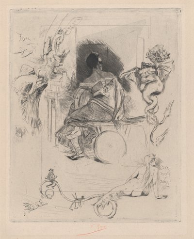 A Última Maja, segunda metade do século XIX. de Félicien Rops