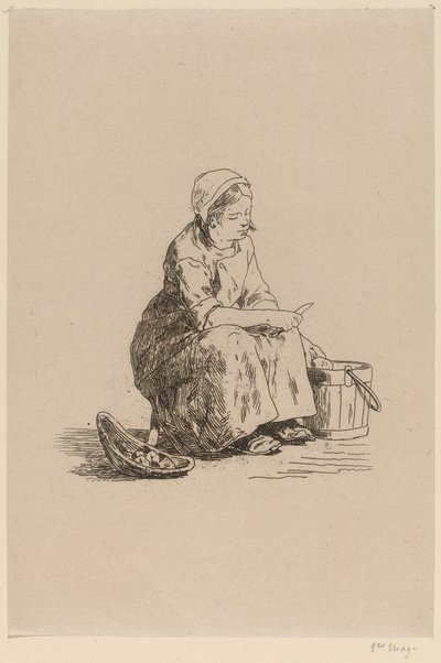 O pequeno descascador de batatas O pequeno descascador de batatas. de Félicien Rops