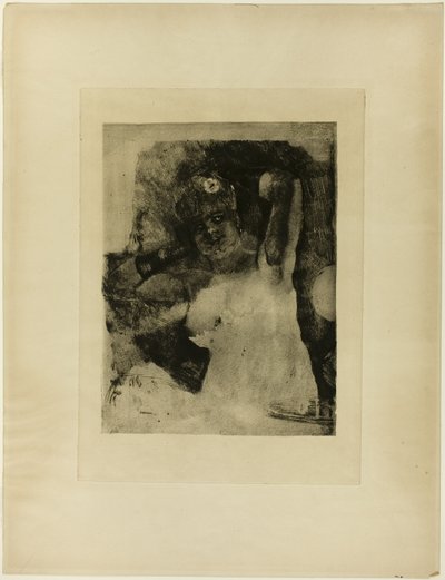 Mulher com uma lâmpada Carcel de Félicien Rops