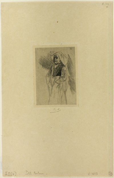 Jovem mulher bretã de Félicien Rops
