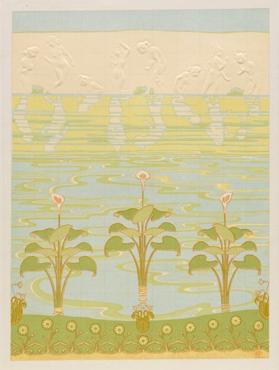 Decoração em Azulejos Esmaltados para Banheiro de Félix Albert Anthyme Aubert