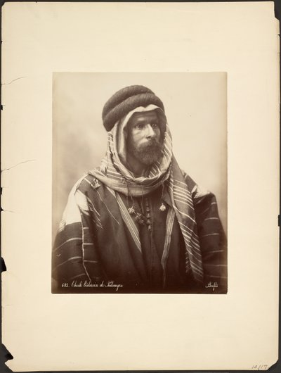 Xeque beduíno de Palmira de Félix Bonfils