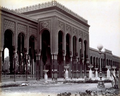 Palácio Gazirah, no Cairo de Félix Bonfils