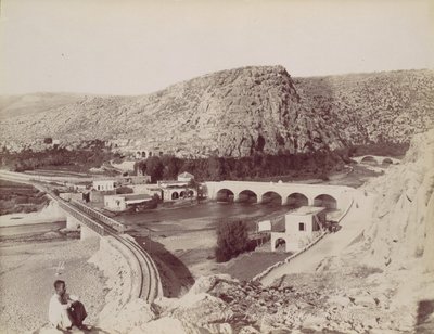 As Pontes da Flor [Rio] do Cão, c. 1880. de Félix Bonfils