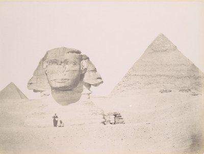 Pyramides et le Sphinx, 1860s-70s, impresso ca. 1870. de Félix Bonfils