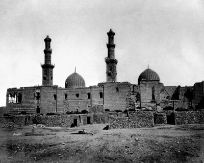 Mesquita do Sultão Barquq, Cairo, Egito, 1878 de Félix Bonfils