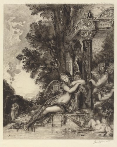 A Deusa Discórdia [La Discórdia] de Félix Bracquemond, after Gustave Moreau