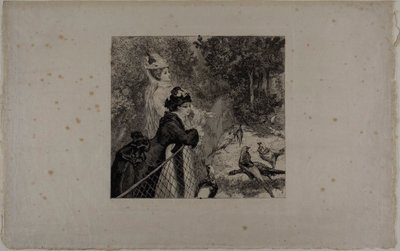 No Jardim Zoológico, segundo prato de Félix Henri Bracquemond