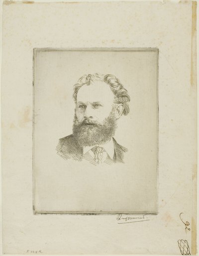 Retrato de Edouard Manet de Félix Henri Bracquemond