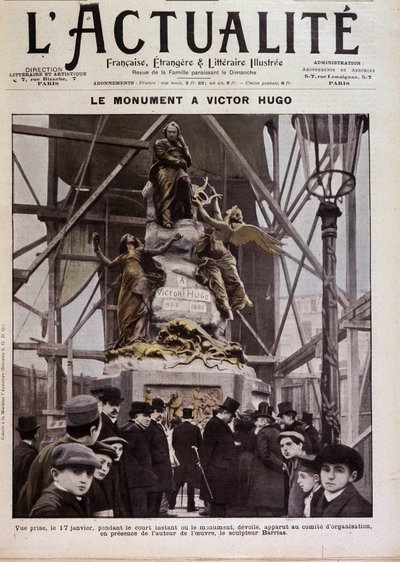 Inauguração do monumento a Victor Hugo por Barrias, Paris, 17 de janeiro de Félix Joseph Barrias