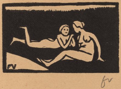 Banhistas na grama de Félix Vallotton
