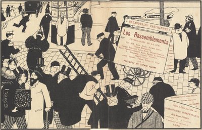 Capa do livro "Les Rassemblements" de Félix Vallotton