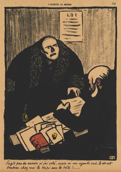 Crimes e Castigos II, 759: A questão não é se... de Félix Vallotton