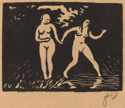 Entrando na Água Entrando na Água, 1893. de Félix Vallotton