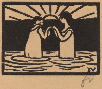 Jogando no Sun Jeux au soleil, 1893. de Félix Vallotton