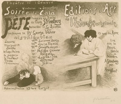 Pai: tragédia em 3 atos até agosto Strindberg, 1894. de Félix Vallotton