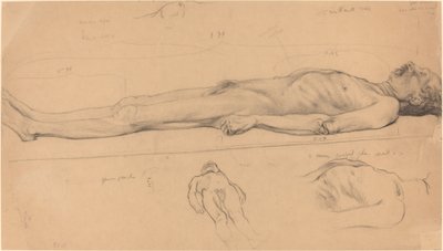 O Cadáver (Estudo para o Cristo Morto) de Félix Vallotton