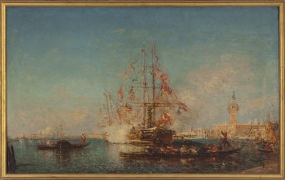 Tiro de canhão, entre 1880 e 1885 (óleo sobre tela) de Félix Ziem