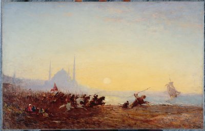 Fantasia em Constantinopla, entre 1880 e 1895 (óleo sobre tela) de Félix Ziem