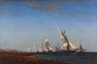 Regresso dos pescadores a Martigues, 2ª metade do século XIX (óleo sobre tela) de Félix Ziem