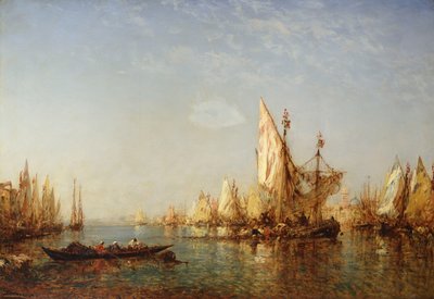 Envio no Grande Canal, Veneza, de Félix Ziem