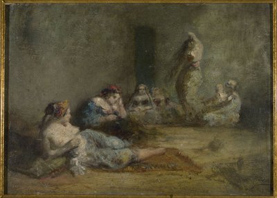 O harém, entre 1855 e 1856 (óleo sobre madeira) de Félix Ziem