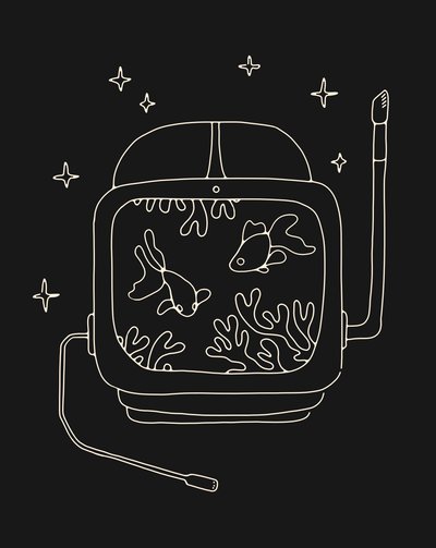 Capacete de Astronauta na Água de Florent Bodart